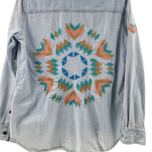 Rails chambray Jean shirt shacket size small - Picture 1 of 7